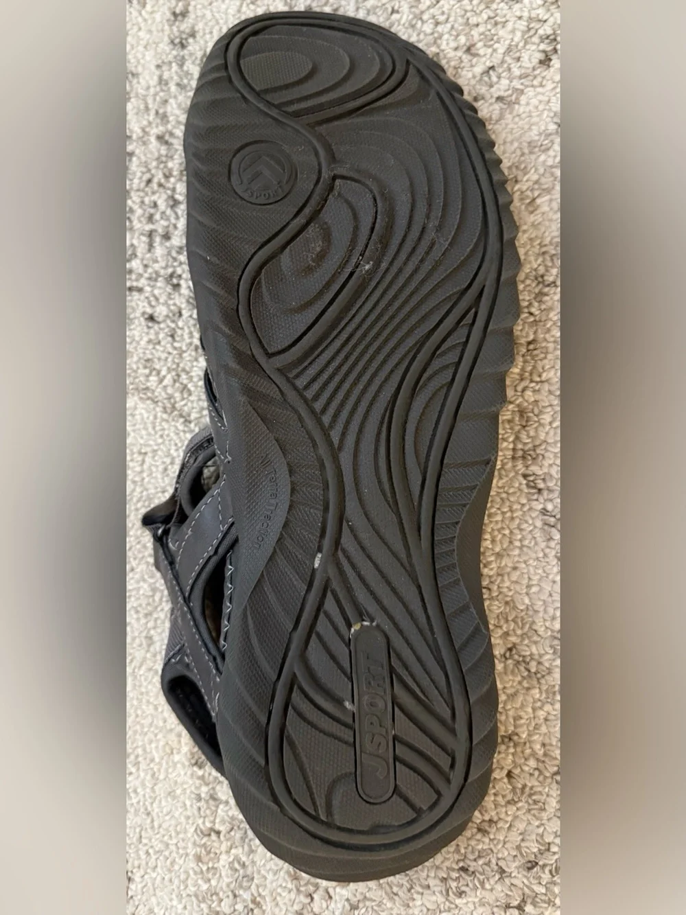 JSports By Jambu Poppy Grey Sports Sandals Womens Sz 10 Hiking